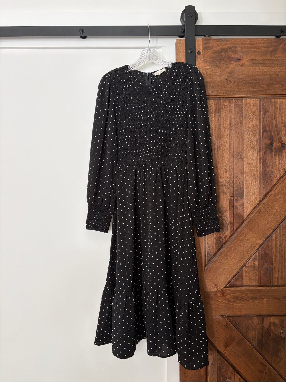 Roolee Black Polka Dot Maxi Dress
